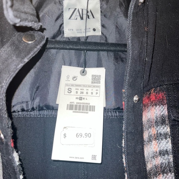 ZARA Black Jean Jacket - Picture 4 of 5